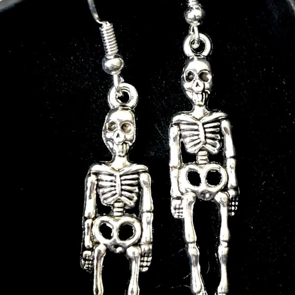 Halloween Skeleton Earrings Perfect for your Halloween Party, FREEPOST