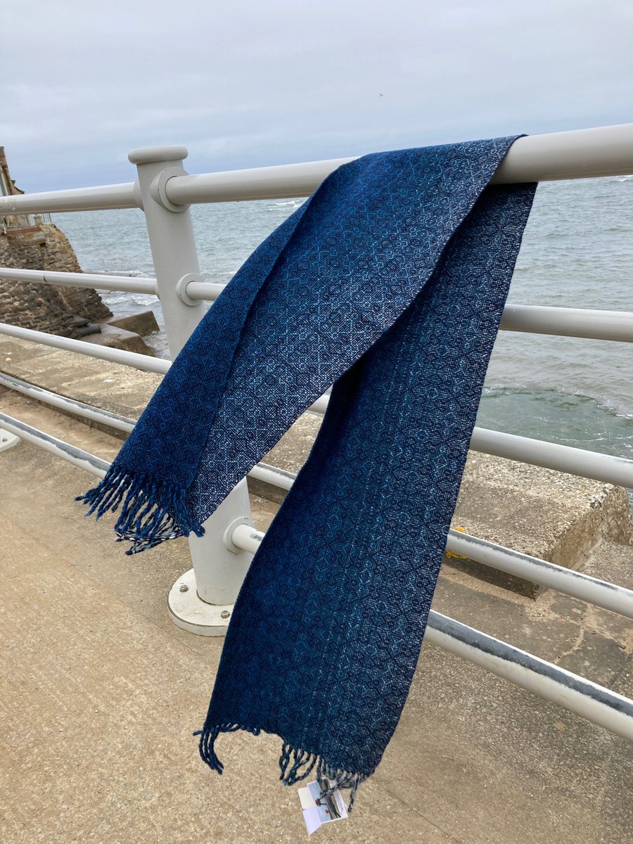 Whitby Abbey Handwoven Lambswool Scarf