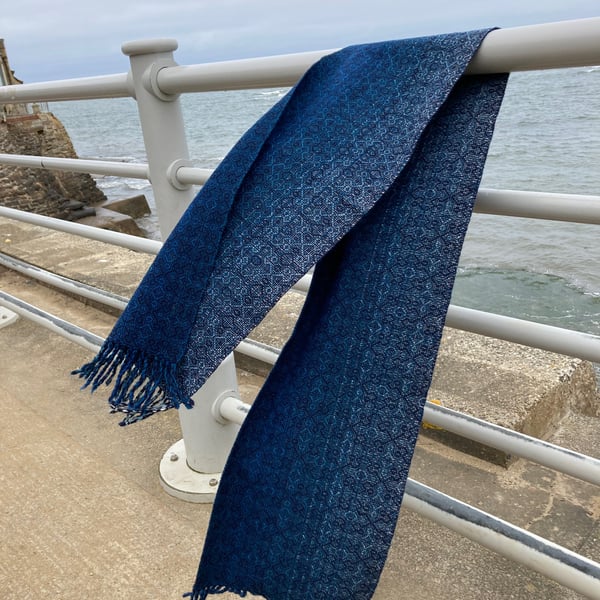 Whitby Abbey Handwoven Lambswool Scarf