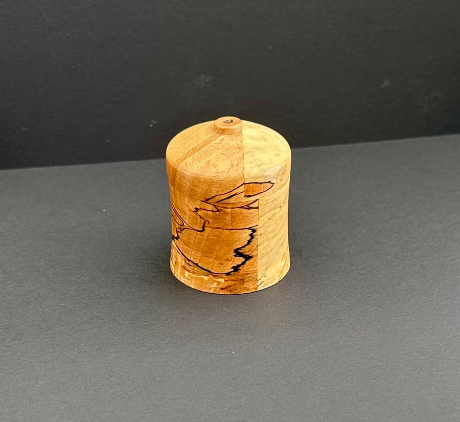 Tiny cute turned wooden box 