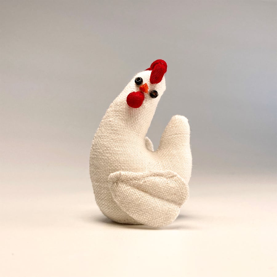 White Hen, Art Doll