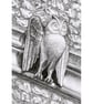 Owl Stone Carving Small Original Graphite Pencil Drawing  - Image 2