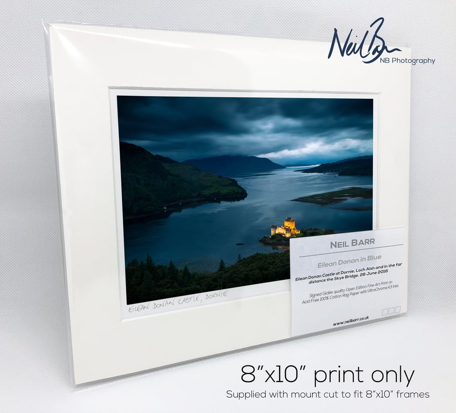 Eilean Donan Castle Scotland - A5 (10" x 8") Unframed Print