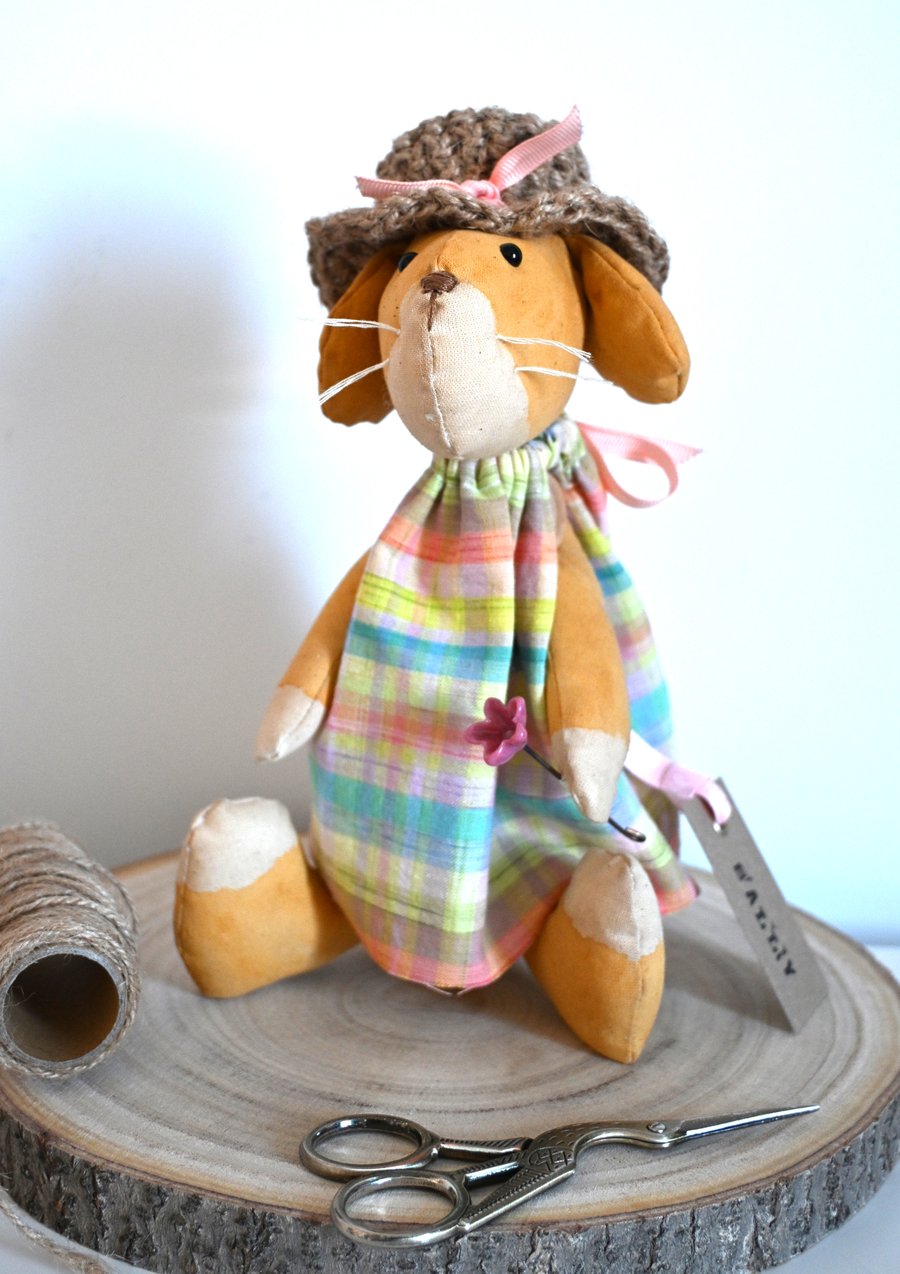 Sally the dog art doll