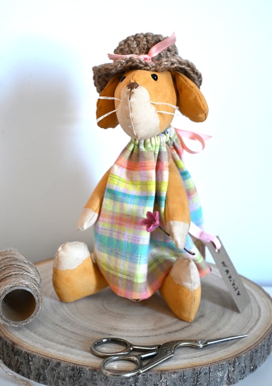 Sally the dog art doll