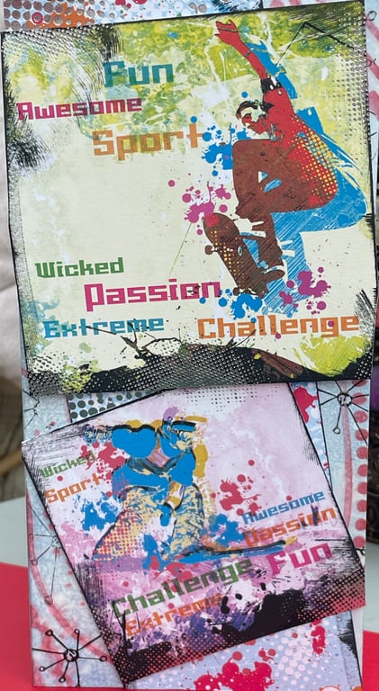 Thrill seeker extreme sports birthday card