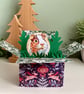 Guinea pig Christmas Card; Personalised. Christmas gift for guineapig lover. - Image 1