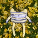 Summer Seconds Yellow stuffed cat cushion