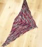 Reyna Shawl Hand Knit Hand Dyed Merino Wool  - Image 1