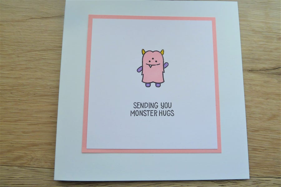 pink monster card