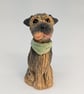 Mini Border Terrier with ball & neckerchief - 2 - Image 1
