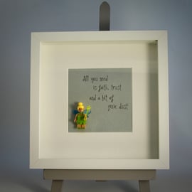 Tinker bell ....Pixie Dust mini Figure frame