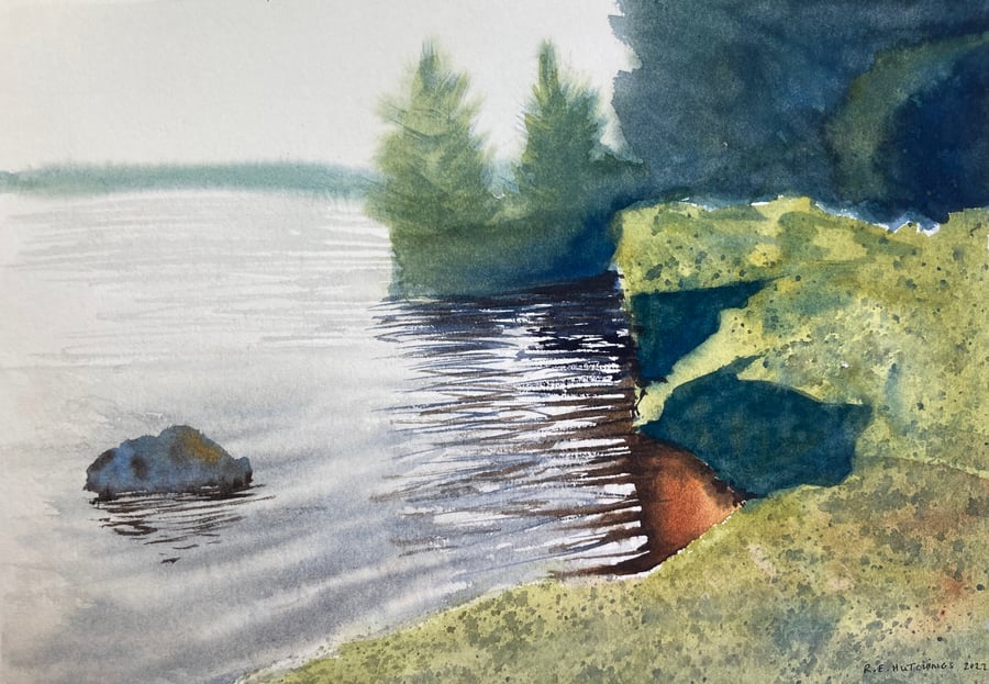 Cod beck - FULLY MOUNTED (Pure Original Watercolour)