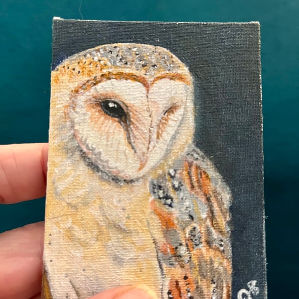  barn owl original painting