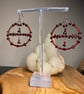 Garnette - Garnet & Glass Beaded Earrings - Image 2