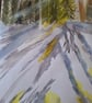 Snow forest, winter sun cast . - Image 4