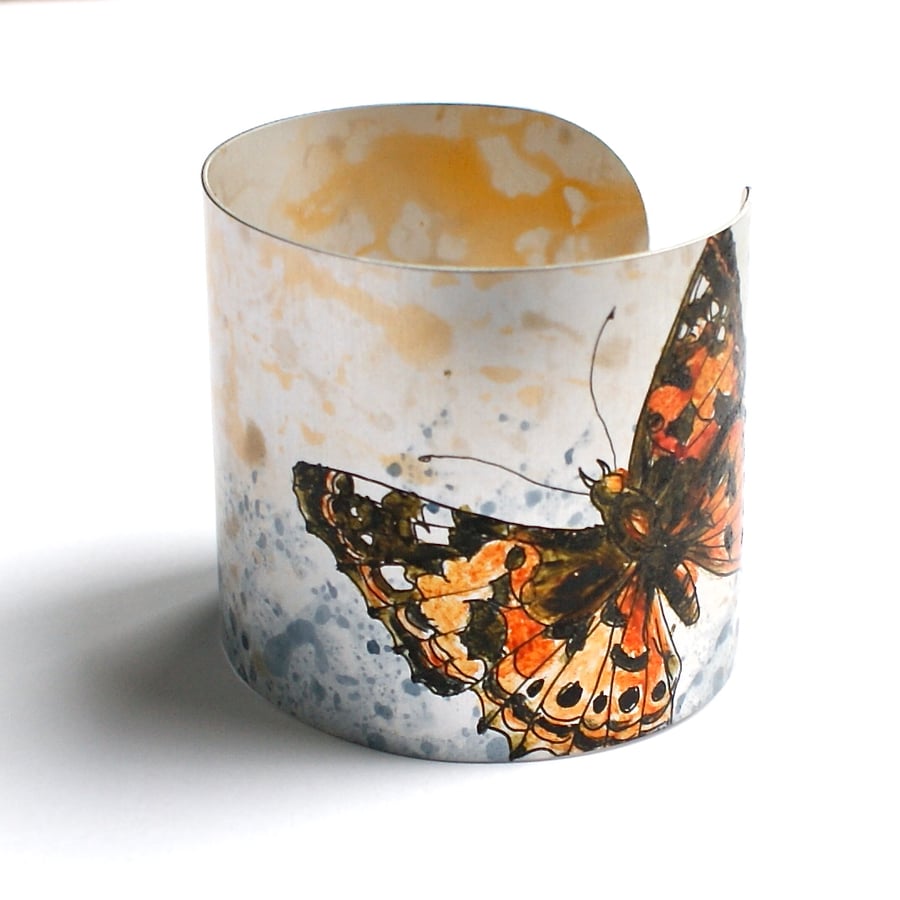 Painted Lady butterfly cuff