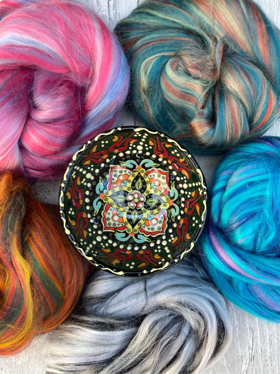 Faery fluff spinning felting vegan fibre pack 60g Bamboo Flutterpuff