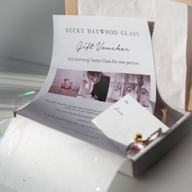Gift Voucher for a Fused Glass Taster Session for one person