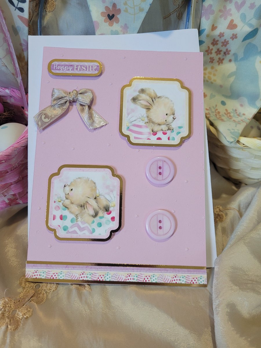 Easter Greeting Card - Hoppy Bunny