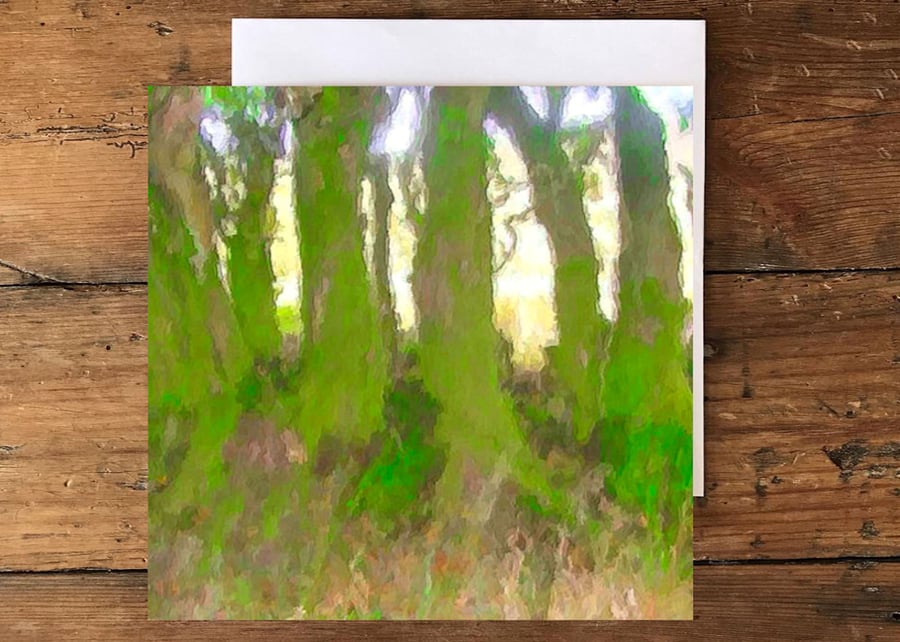 Autumn Trees Greeting, Birthday Card