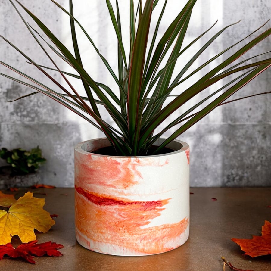 Large Plant Pot - Autumn Colours Inspired Indoor Planter