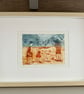 A Day at the beach part 1 - Cornwall holiday - handmade print - Image 4