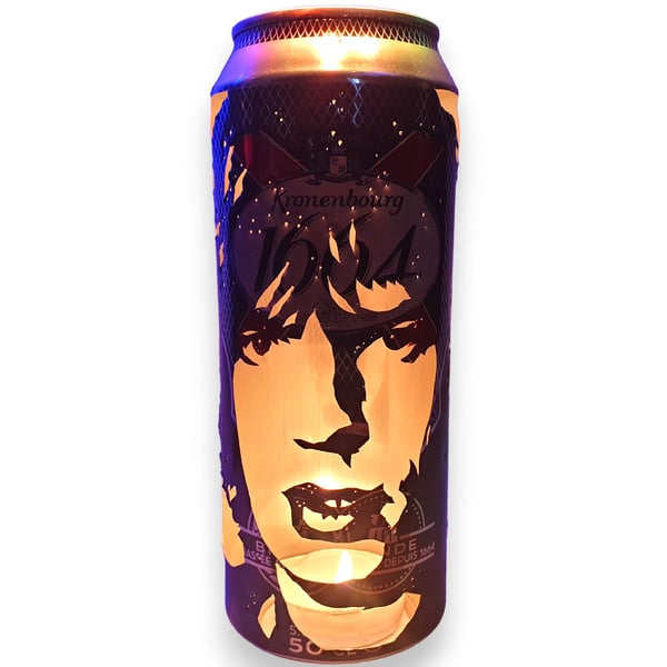 Mick Jagger Beer Can Lantern! Rolling Stones Pop Art Portrait Lamp - Unique Gift