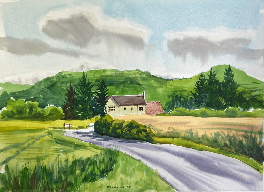 En plein air 2020 summer (Original Watercolour) landscape art