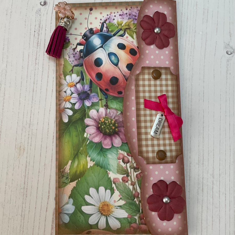 SOLD - Folio -Ladybird with tags and journal cards PB11