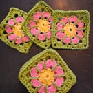 Handmade Crochet Granny Squares 