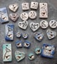 Wren ceramic and sterling silver drop earrings in blue - Image 8