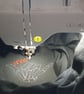 Handmade Embroidered Halloween Sweatshirt - Minimalist Skeleton Hand Cosy Spooky - Image 4