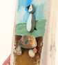 Handmade Puffin Wall Art, Coastal Pebble Picture, One-of-a-Kind Beach House Gift - Image 8