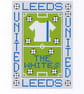 Leeds United Cross Stitch Kit Size 4" x 6" Full Kit - Image 1