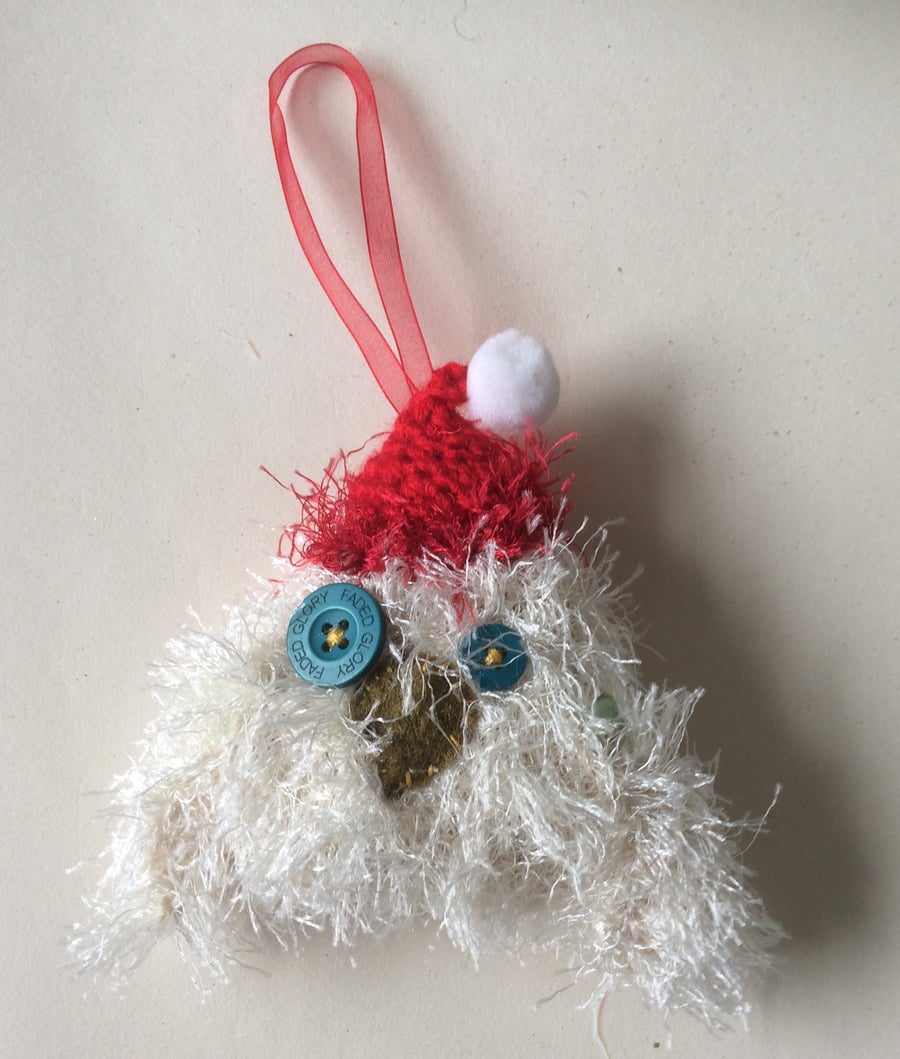 Woolly Christmas Tree Owl Ornament.