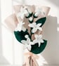Handmade Crochet Jasmine Wedding Bouquet – White Bridal Flowers