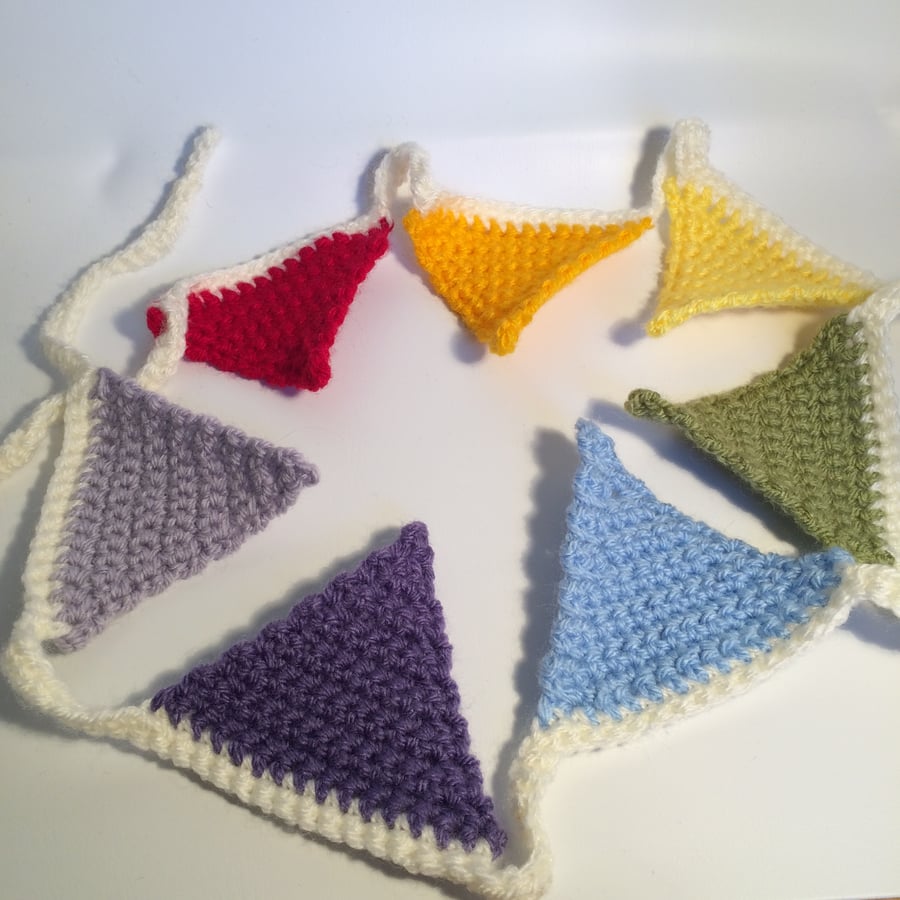 custom made crochet bunting
