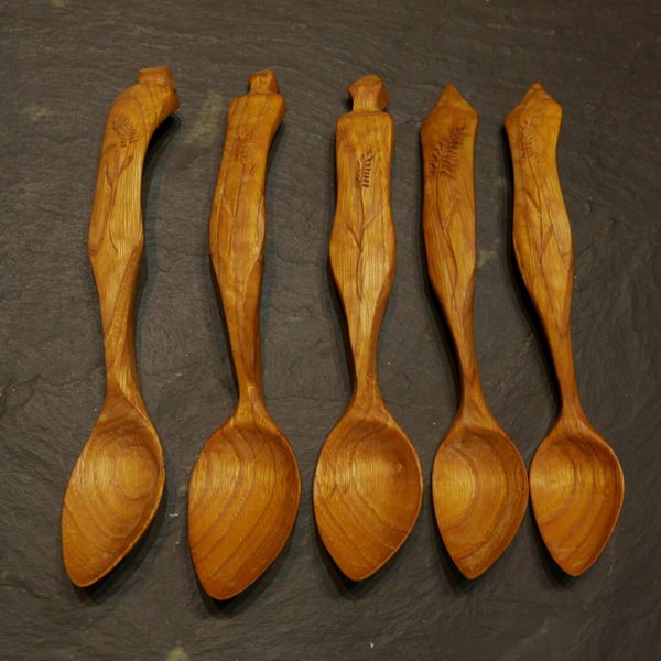 Handcarved Eating Spoons in Poplar Wood