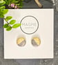 Ceramic button earrings - mottled grey - Image 2