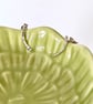 Sterling Silver Hammered Curve Stud Earrings - Image 2