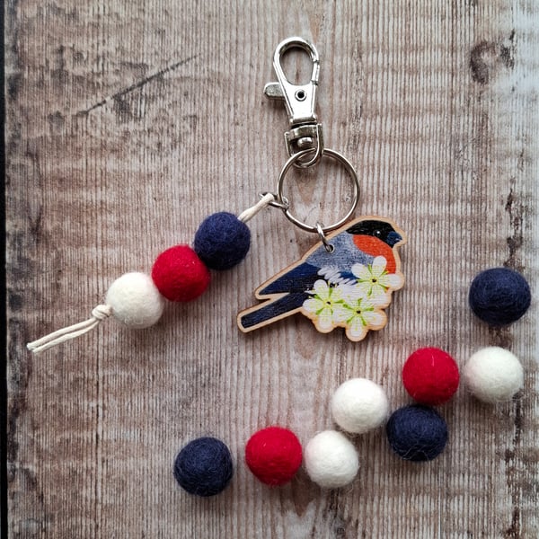 Bullfinch Bag Charm
