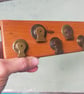 Vintage Tape Measure Key and Letter Rack 8