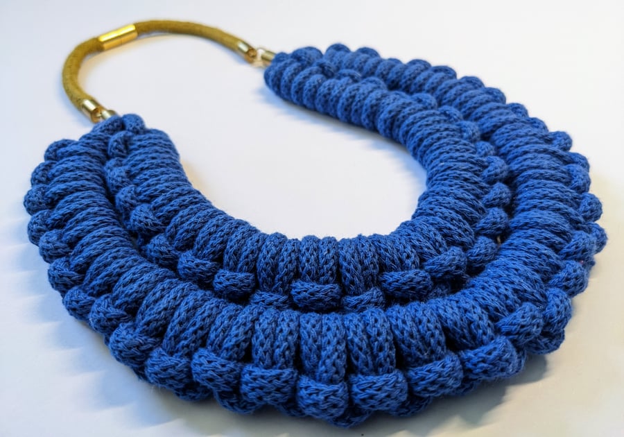 Chunky, sustainable rope necklace (The Bovey necklace) 