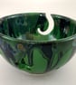 Crochet Ceramic bowl Lead free Glaze Large Yarn bowl, Knitting yarn bowl  - Image 4
