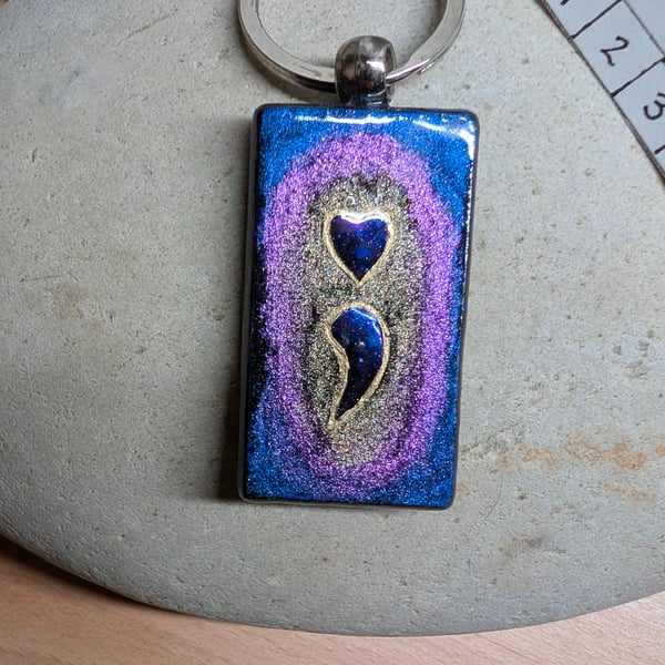 Hand painted key ring