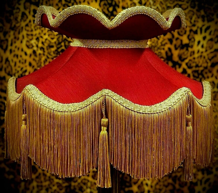 Burgundy Red Dupion Lampshades Standard Lamp shades Table Lamps Ceiling Lights 