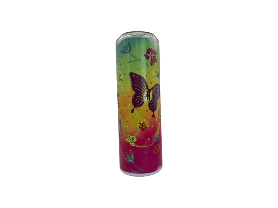Bright Butterfly Travel Tumbler