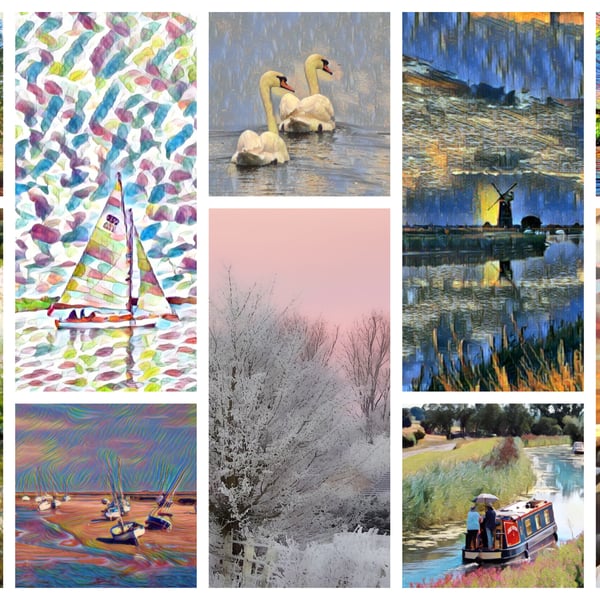 Norfolk Scenes Greeting Card A5 Size 