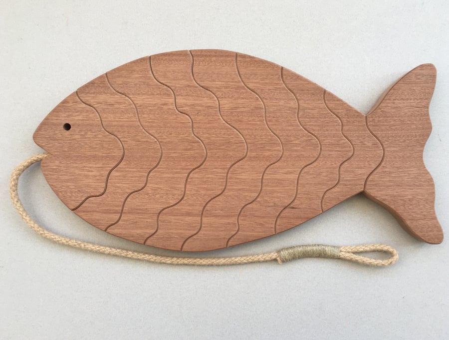 Fish Trivet in either Sapele or Tulipwood